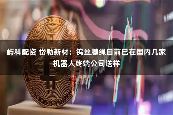 屿科配资 岱勒新材：钨丝腱绳目前已在国内几家机器人终端公司送样